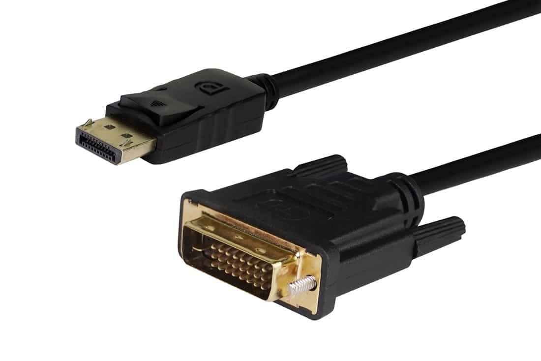 כבל DP ל- DVI באורך 1.8 מ׳