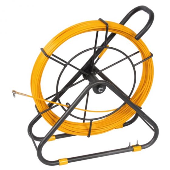 סרט משיכה פיברגלס מחוסם + כננת 60 מ' עובי 6 מ"מ + חוט נחושת, GFH 60S60-O