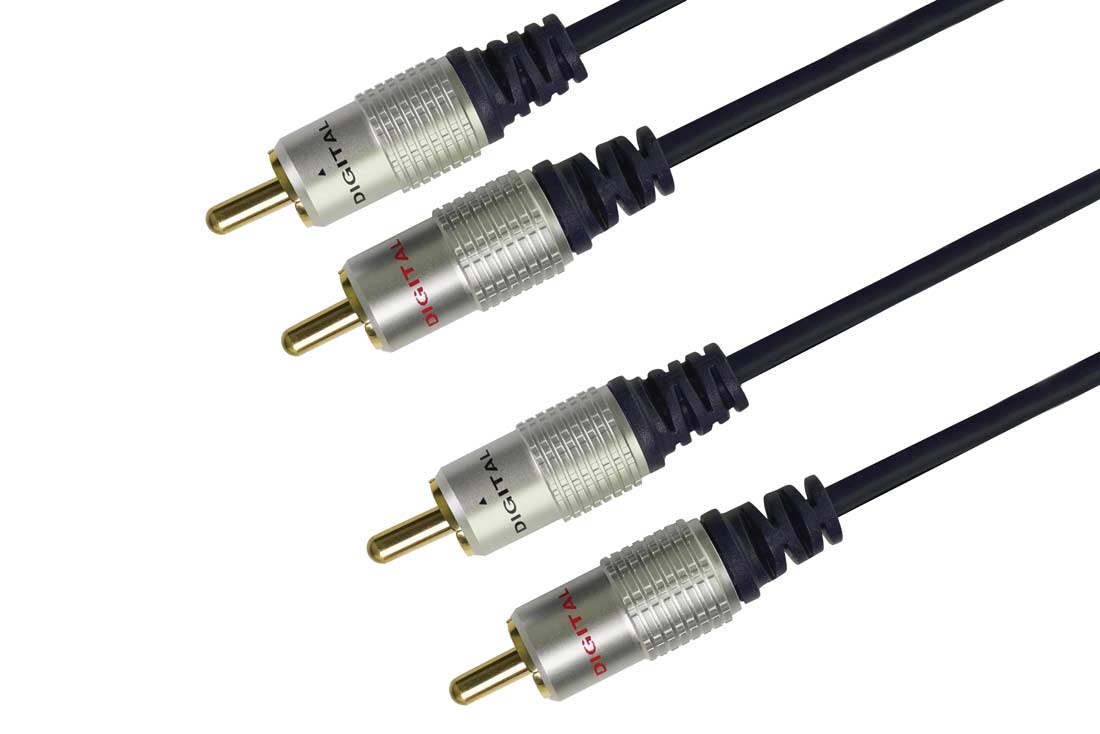 כבל דיגיטלי תקע 2RCA לתקע 2RCA באורך 1-10 מטר - 1 מ׳