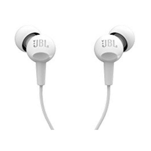 אוזניות In-ear עם מיקרופון JBL C100SI - לבן