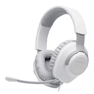 אוזניות גיימינג JBL Quantum 100 - צבע לבן