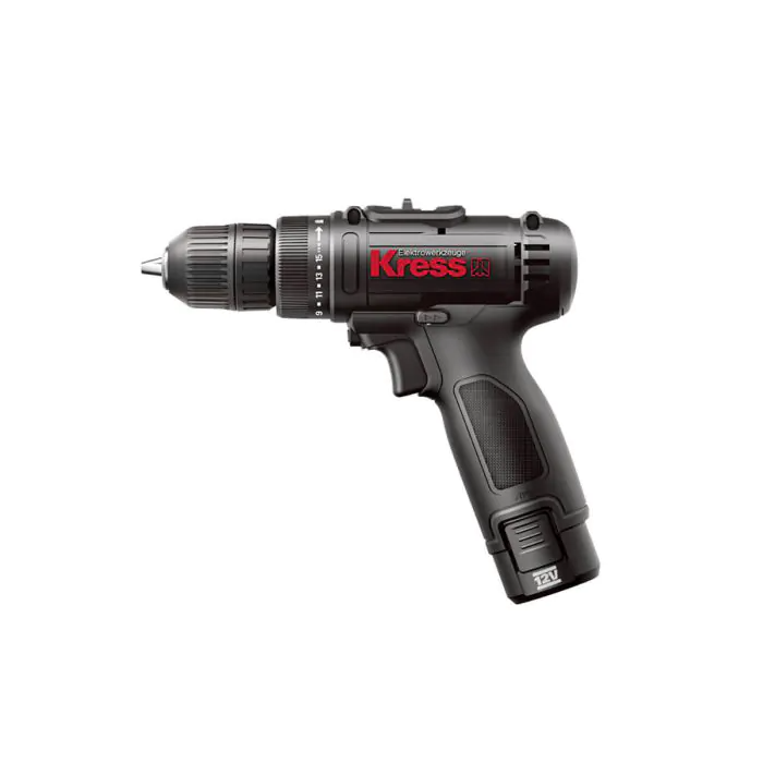 מברגת פוטר נטענת 12V + שתי סוללות KRESS KU200.1 2A