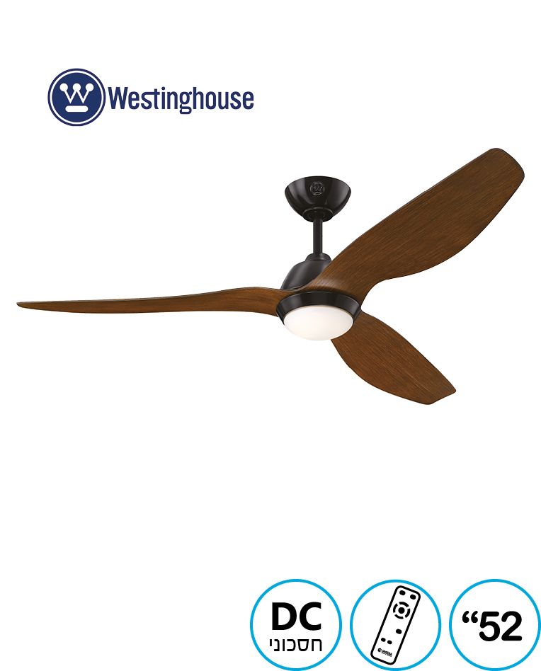 מאוורר תקרה כולל שלט ווסטינגהאוס Westinghouse 52" Magnolia