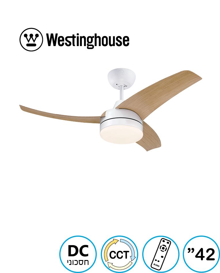 מאוורר תקרה 42" LONGWOOD לונגווד 28W