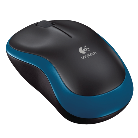 עכבר אלחוטי Logitech Wireless Mouse M185 Retail כחול שחור