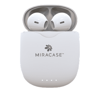 אוזניות אלחוטיות נטענות מבית MIRACASE דגם TRUE WIRELESS EARBUDS MTWS60 בצבע לבן