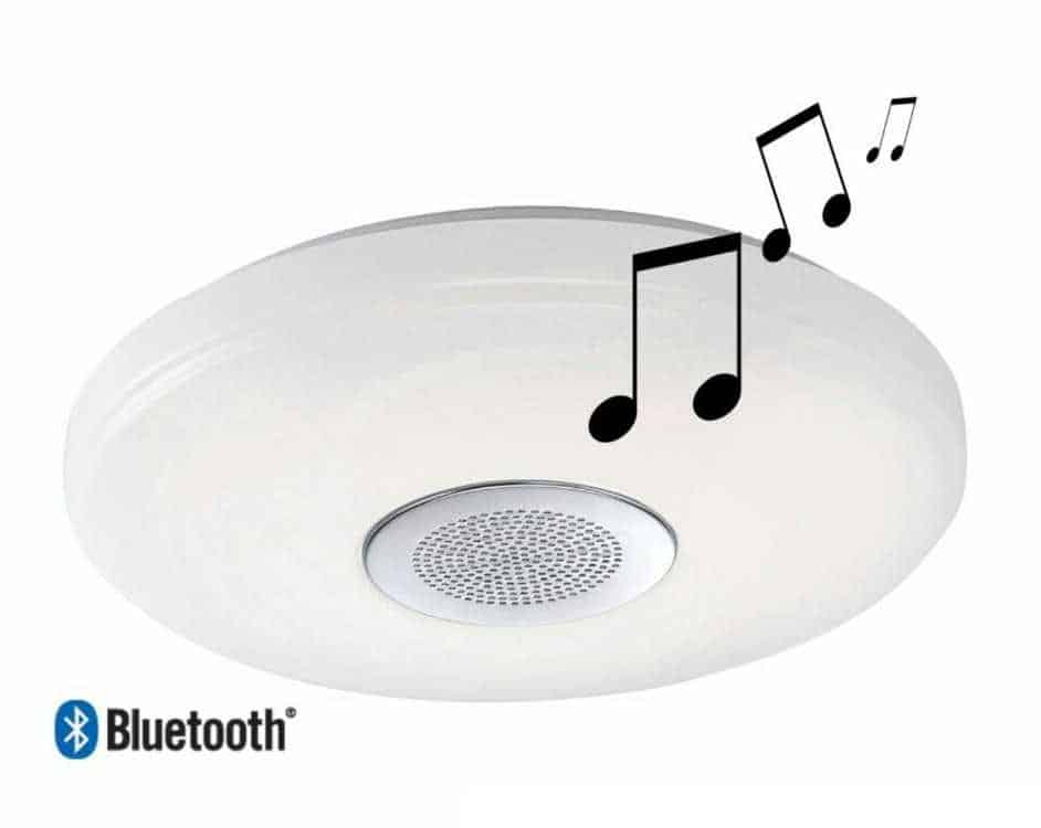 גוף תאורה LED צמוד תקרה עגול 40 ס"מ BRISEL Bluetooth