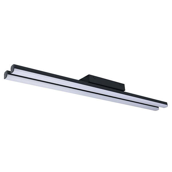 לינארי כפול לתקרה סדרת מוד שחור 150 ס"מ 80W IP44 3000K