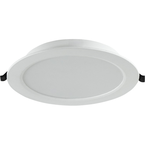 פנל שקוע עגול גוף לבן IP44 120° 24W CCT