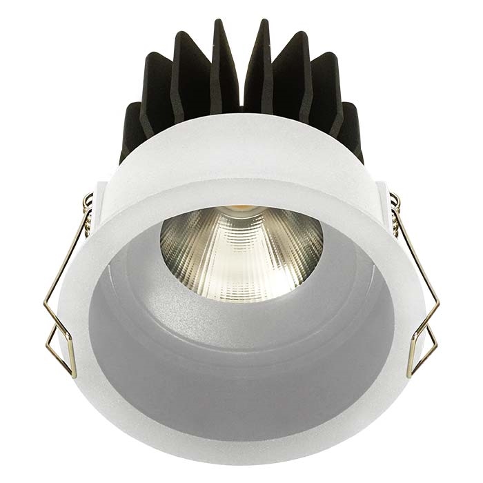 גוף תאורה DarkLight מקצועי עגול מתכונן לבן 16W 2900K 120Lm/w 24°