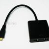 מתאם ממיני HDMI ל PROTEC D Type to VGA Adapter