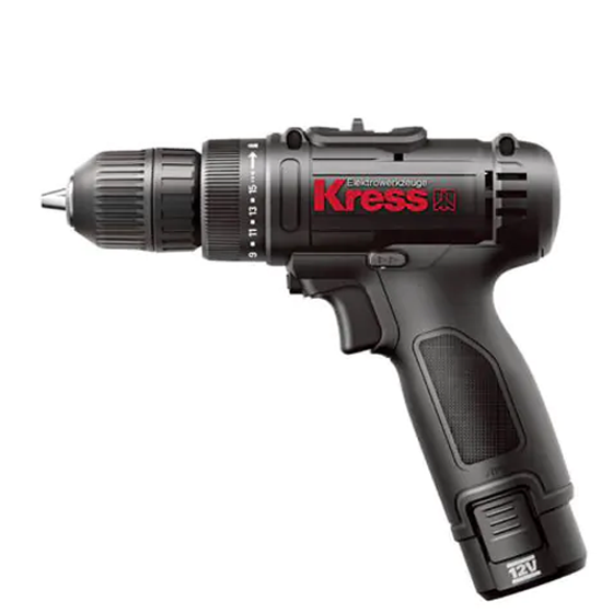 מברגה נטענת 12V +סוללה אחת KRESS KU200.2