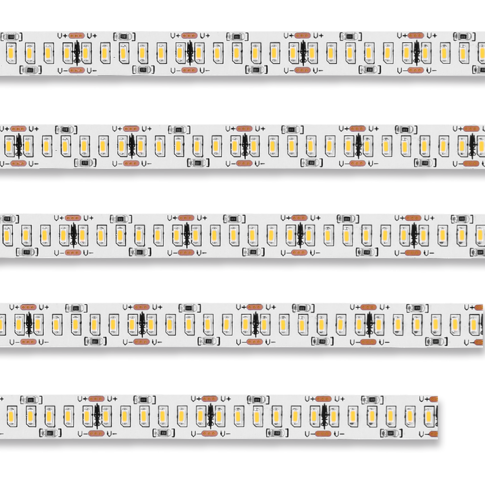 פס חבל 240 לדים 1 מטר מתוך גליל 5 מטר אור יום 20W 24V לפרופיל אלומיניום