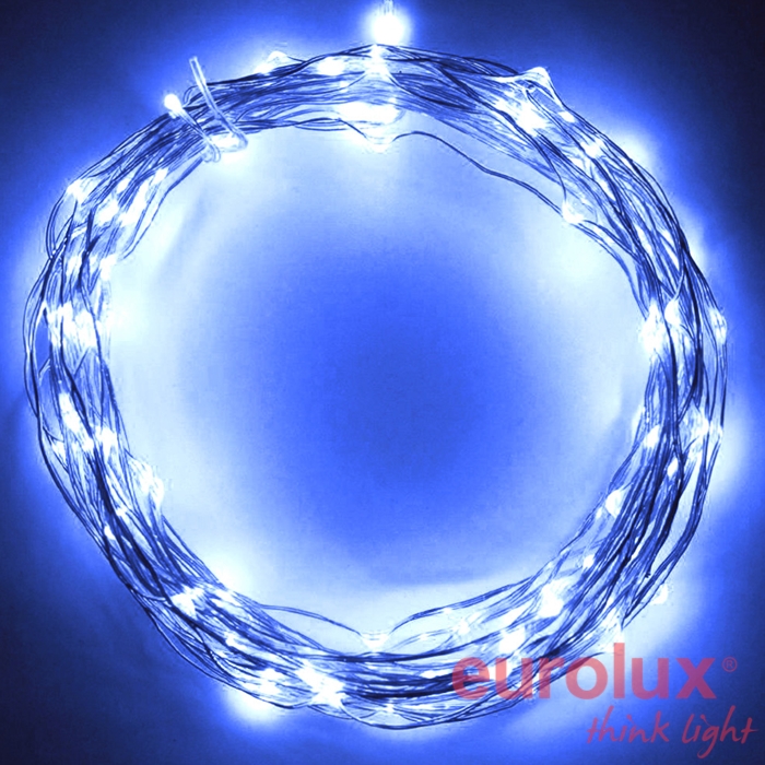 חבל ננו לד - 50 לדים 5 מטר אור כחול USB LED-STRING0550/B