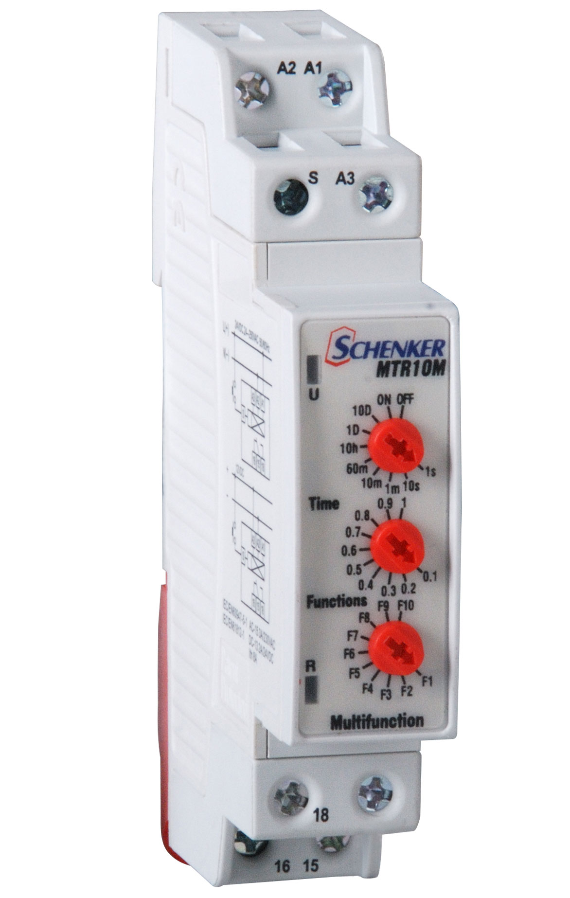 טיימר 10 פונקציות רב תחומי SCHENKER 16A טיימר 10 פונקציות רב תחומי SCHENKER 16A