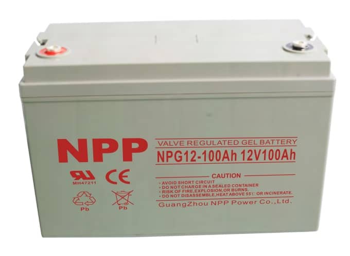 מצבר פריקה עמוקה ג'ל לקרוואנים NPP 12V 100AH