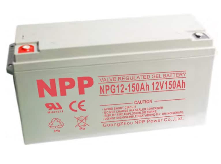 מצבר פריקה עמוקה ג'ל לקרוואנים NPP 12V 150AH