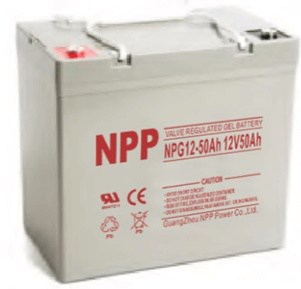 מצבר פריקה עמוקה ג'ל NPP 12V 50AH