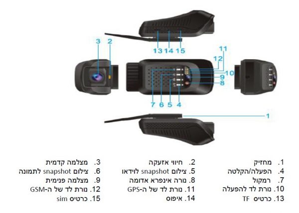 מצלמת דרך דו כיוונית עם צפיה ושמע SAMSONIX R800