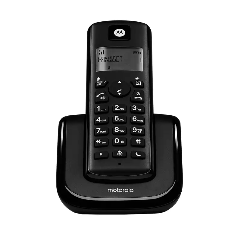 טלפון אלחוטי עם צג מואר ודיבורית MOTOROLA T201