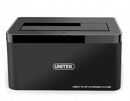 תחנת עגינה לדיסק קשיח 2.5" או 3.5" UNITEK USB3.0 Docking Station