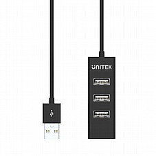 מפצל איכותי UNITEK Y-2140BK USB 2.0 4-Port Hub - שחור