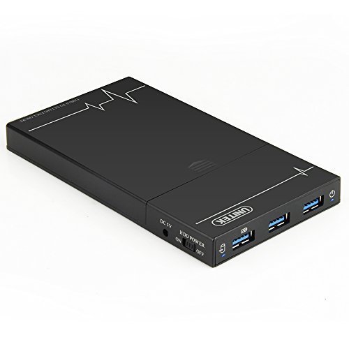 מארז חיצוני 2.5" כולל מפצל UNITEK USB3.0 to 2.5” SATA6G HDD Enclosure + 3 Port USB3.0