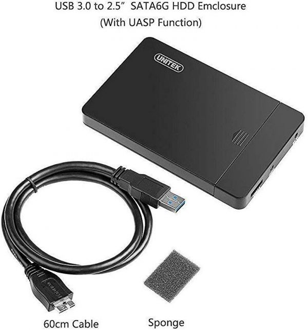 מארז חיצוני לדיסק קשיח 2.5" UNITEK USB 3.0 UASP Function