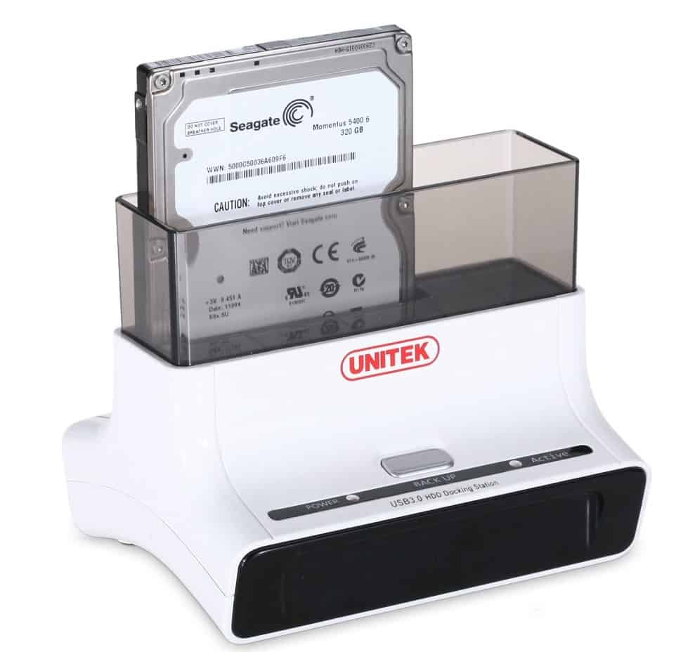 תחנת עגינה דיסק קשיח 2.5" או 3.5" UNITEK ESATA SATA III Docking Station