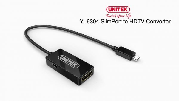 מתאם טלויזיה  UNITEK Slim Port to HDTV Converter