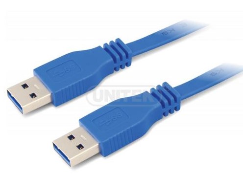 כבל 1.5 מטר UNITEK 1.5M USB3.0 A Male to A Male Flat Cable
