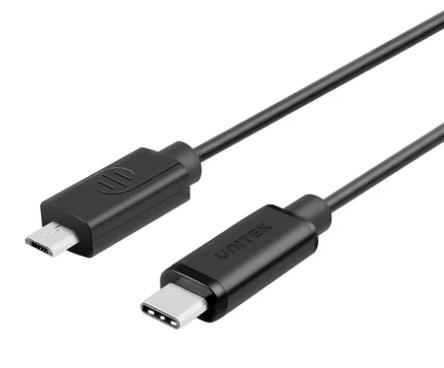 כבל 1 מטר UNITEK USB2.0 USB-C (M) to Micro USB (M) Cable