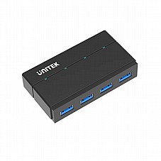מפצל USB 3.0 4 PORT כולל אפשרות טעינה UNITEK Y-HB03001