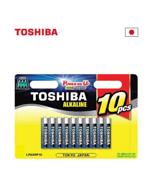 מארז 10 סוללות AAA מבית TOSHIBA