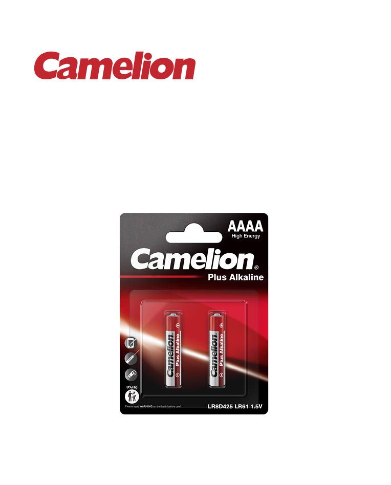 זוג סוללות אלקליין CAMELION AAAA LR61