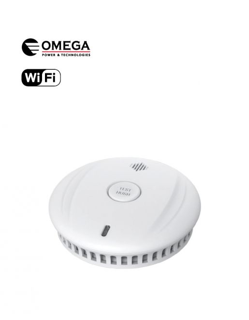 גלאי עשן WIFI 3V חכם - שליטה מלאה מהנייד OMEGA