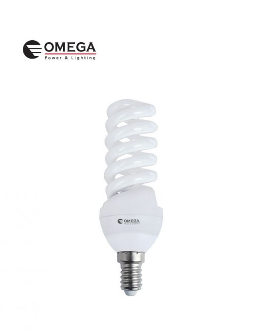 נורת CFL15W  בסיס E14