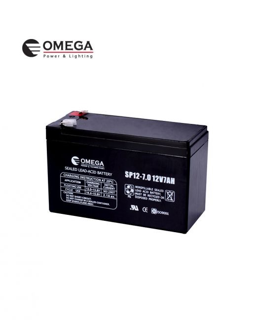 מצבר עופרת OMEGA 12V 7A