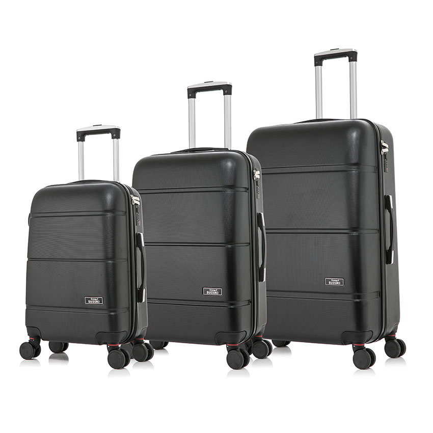 סט 3 מזוודות קשיחות ABS בגדלים 20, 24 ו-28 אינצ' ב 3 צבעים לבחירה מסדרת DXB
