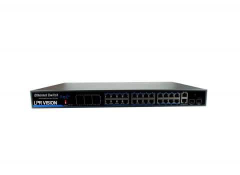 רכזת LPRVISION SWITCH POE 24CH+SFP1/SFP2