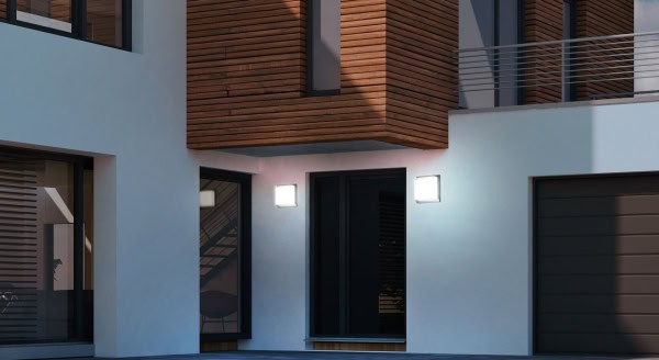 גוף תאורה צמוד קיר חיצוני "קוביה" מרובע אפור E27 X 2 IP54 220X220 גוף תאורה צמוד קיר חיצוני "קוביה" מרובע אפור E27 X 2 IP54 220X220