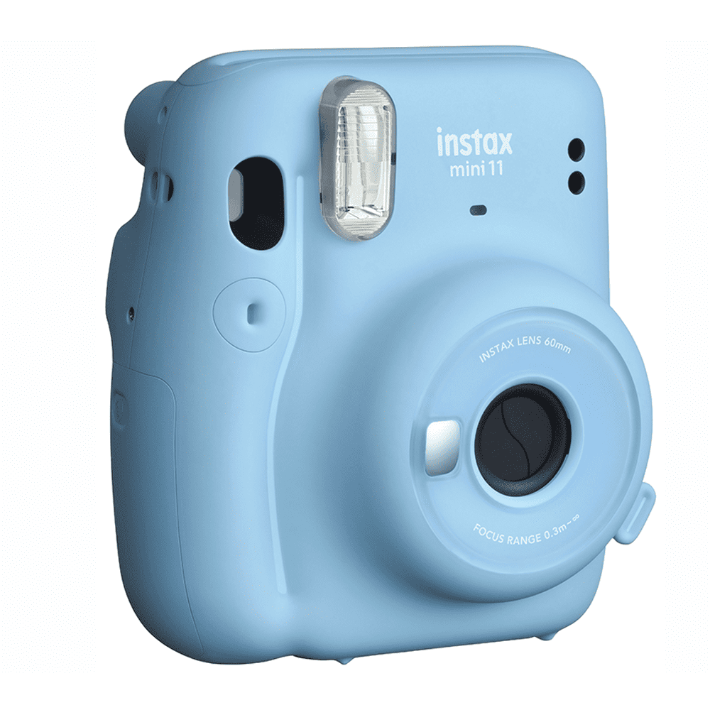 מצלמת פיתוח תמונות מיידי אינסטקס מיני 11 INSTAX MINI יבואן רשמי! (צבע כחול בהיר)